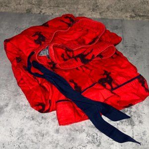 Aerie Red Navy Reindeer Pajama Lounge Pants